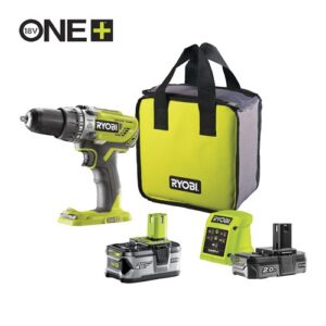 Trapano avvitatore con percussione 18V RYOBI (1x 4.0Ah e 1x 2.0Ah)